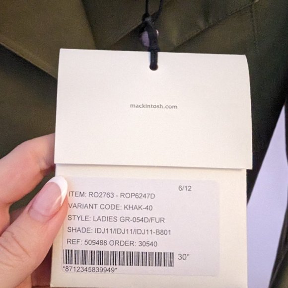 MacIntosh rabbit fur-lined rain jacket - Picture 5 of 7